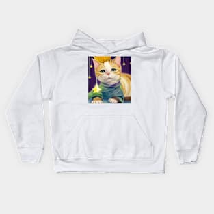 cat  prince Kids Hoodie